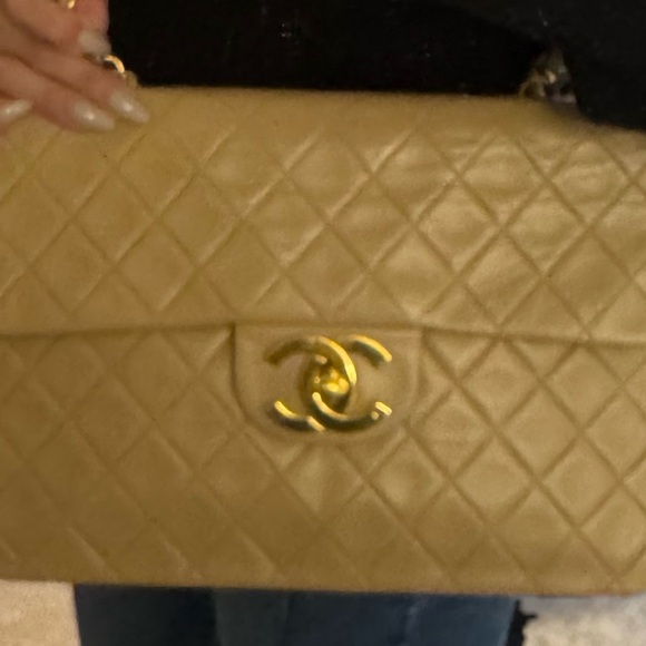 Chanel Classic Single Flap Jumbo XL Maxi - Vintage Beige HOLY GRAIL SINGLE FLAP - Picture 3 of 16